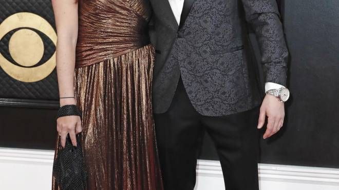 Mindi Kirsch and Justin Zim alla 65esima edizione dei Grammy Awards