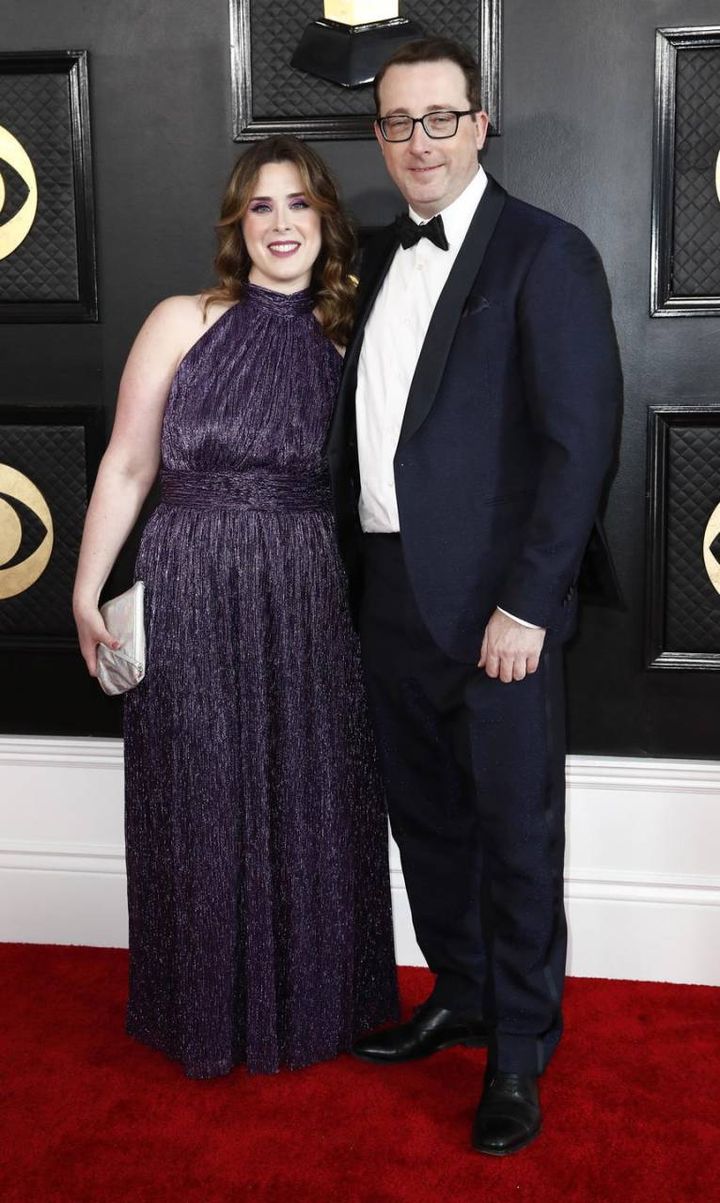 Emily Peters e Sean Patrick Flahaven alla 65esima edizione dei Grammy Awards