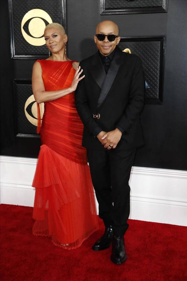 Jean Baylor e Marcus Baylor alla 65esima edizione dei Grammy Awards