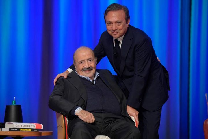 Maurizio Costanzo con Piero Chiambretti (ImagoEconomica)