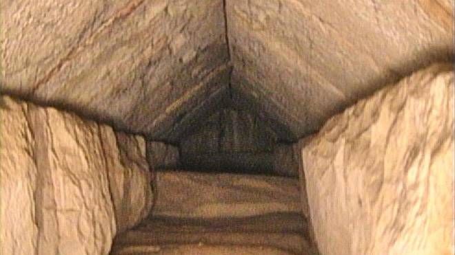 Il corridoio scoperto (Ansa/Ministero delle Antichità egiziano)