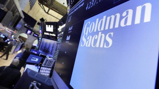 Logo Goldman Sachs al New York Stock Exchange (Ansa)