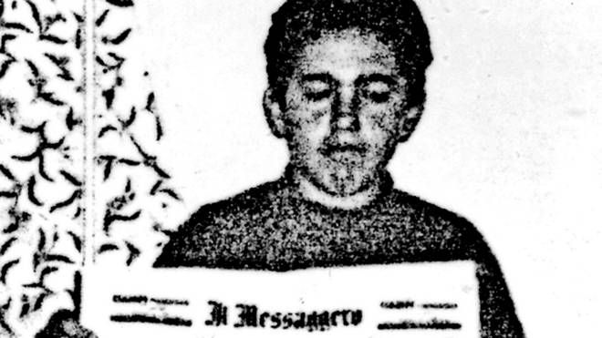 Il piccolo Giuseppe Di Matteo durante il sequestro (Ansa)
