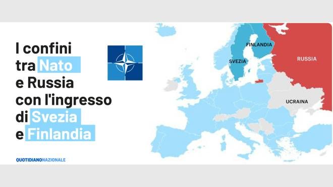 I confini della Nato con l'ingresso di Svezia e Finlandia