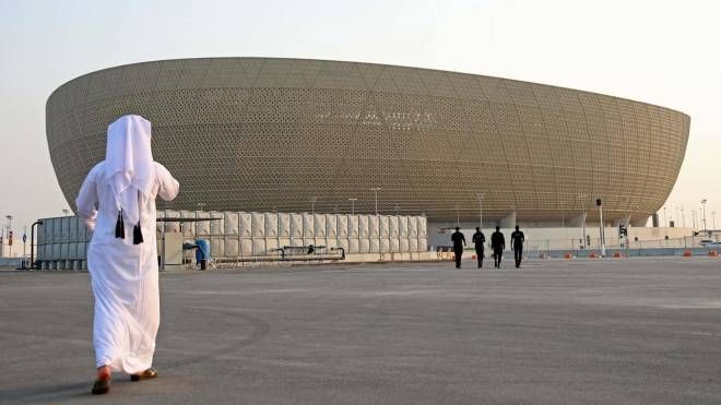 Il Lusail Stadium da 80.000 posti ospiterà la finale del Mondiale in Qatar (Ansa)