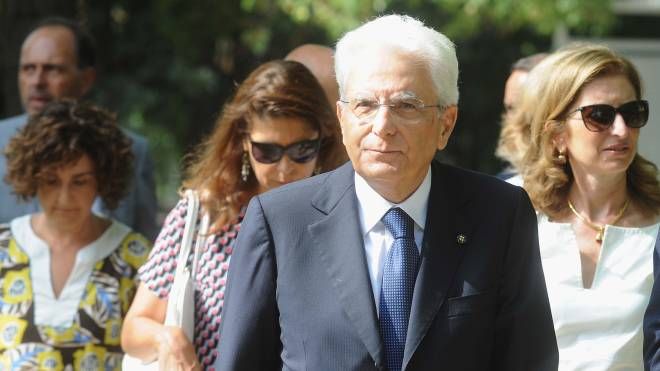 Il presidente della Repubblica Sergio Mattarella (Serra)