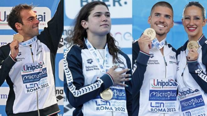 Europei di nuoto: Paltrinieri, Pilato e Minisini-Ruggiero con la medaglia d'oro (Ansa