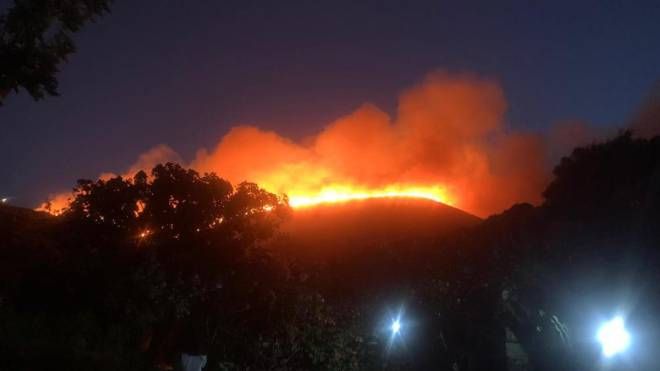 Incendio a Pantelleria (Ansa)