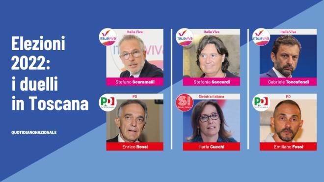 Elezioni 2022: i duelli in Toscana