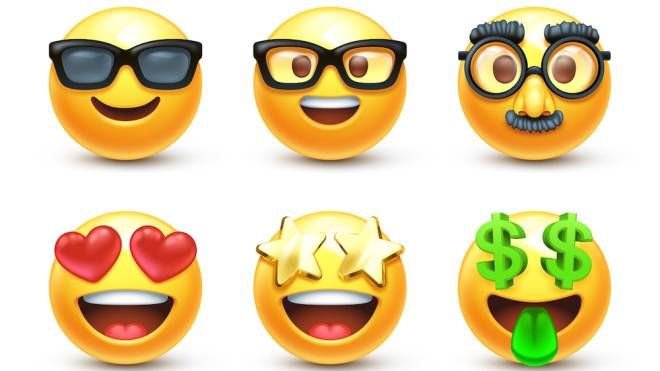 Una serie di emoji