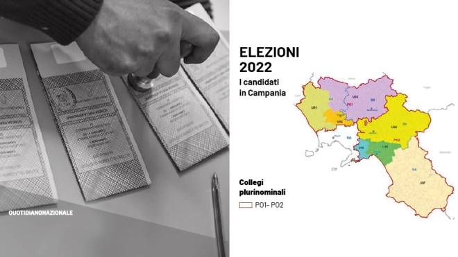 Elezioni 2022, i collegi di Camera e Senato in Campania