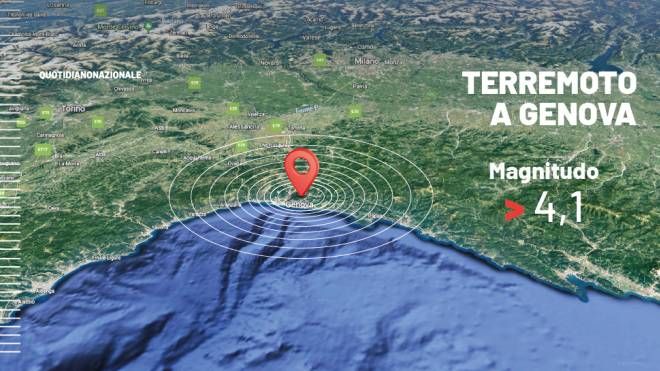 Scossa di terremoto a Genova oggi, 22 settembre
