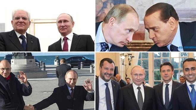 Le foto dei leader postate dall'ambasciata russa in Italia