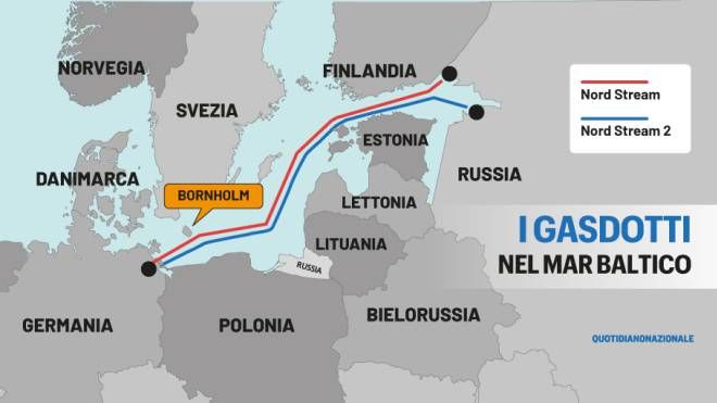 I gasdotti nel mar Baltico