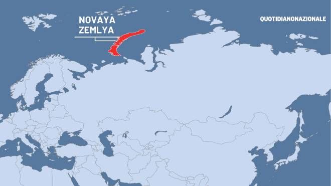 Russia, l'isola di Novaya Zemlya