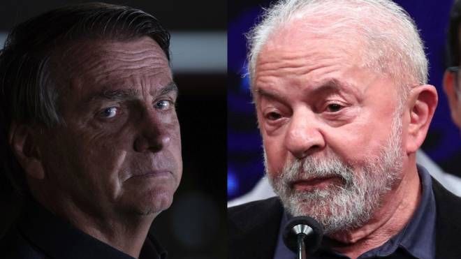 Bolsonaro (sx) e Lula in un'immagine combo