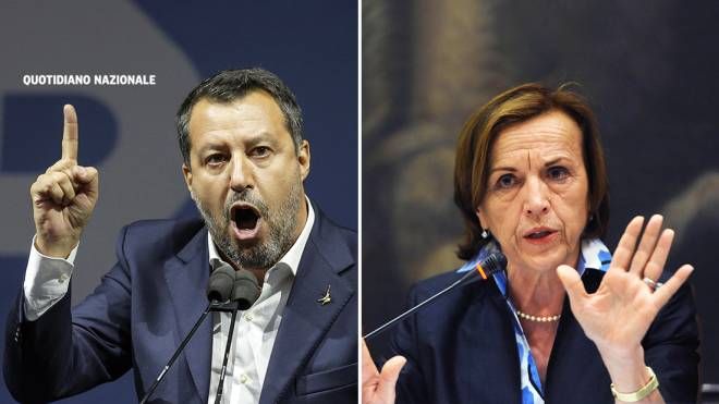 Matteo Salvini e l'ex ministro Elsa Fornero