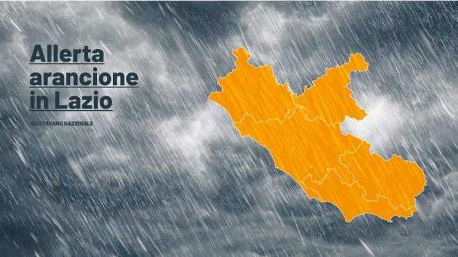 Allerta arancione nel Lazio