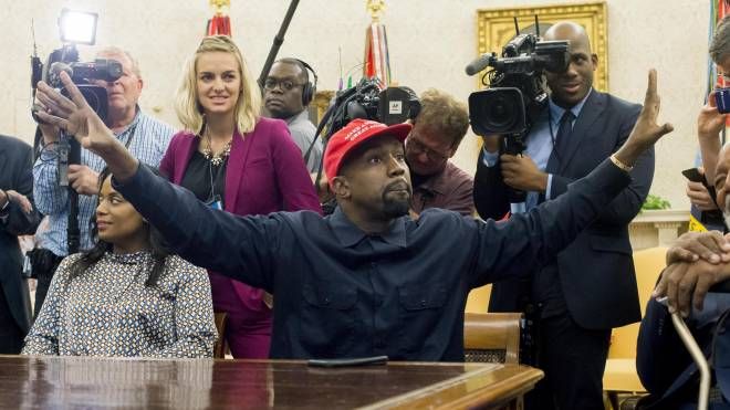 Kanye West si candida alle elezioni presidenziali Usa (Ansa)