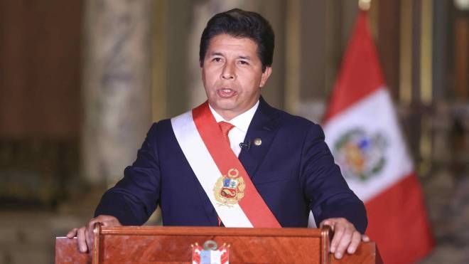 Il presidente peruviano Pedro Castillo (Ansa)