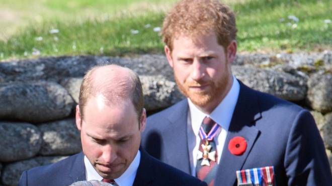 Harry, 38 anni, con il fratello, il principe William 