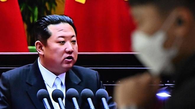 Il presidente della Core del Nord, Kim Jong-un (Ansa)