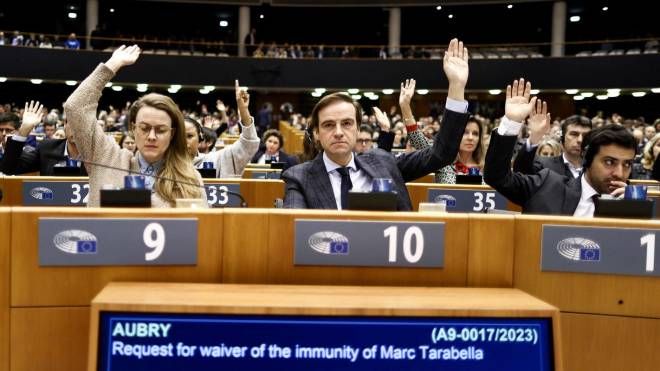 Il voto dell'Eurocamera sulla revoca dell'immunità a Tarabella e Cozzolino (Ansa)