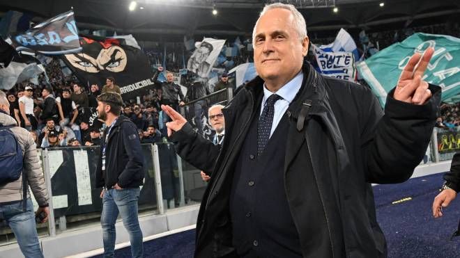 Il presidente della Lazio, Claudio Lotito