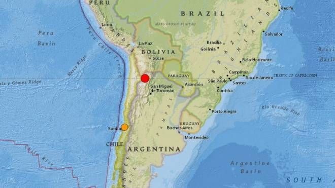 Terremoto in Argentina